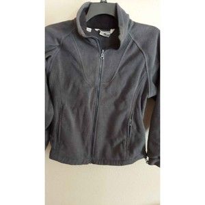 Unisex Charcoal Gray Small Columbia Fleece Jacket Full Zip Jacket.